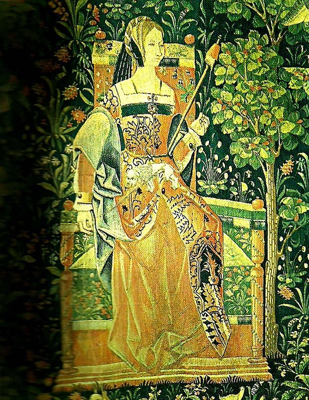unknow artist tapestry of courtly life Sweden oil painting art